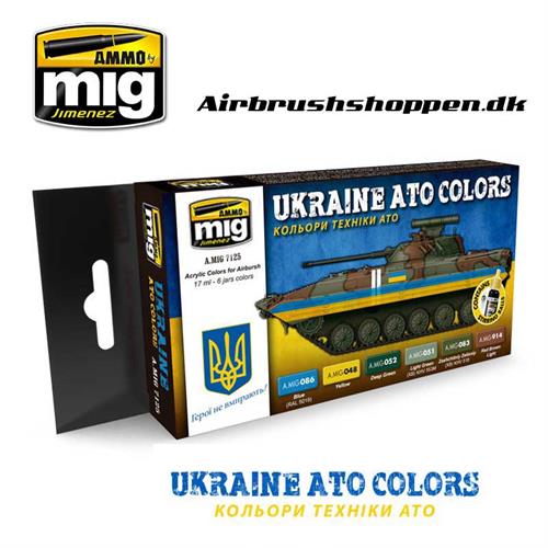 A.MIG 7125 UKRAINE ATO COLORS Color  set 6x17ml